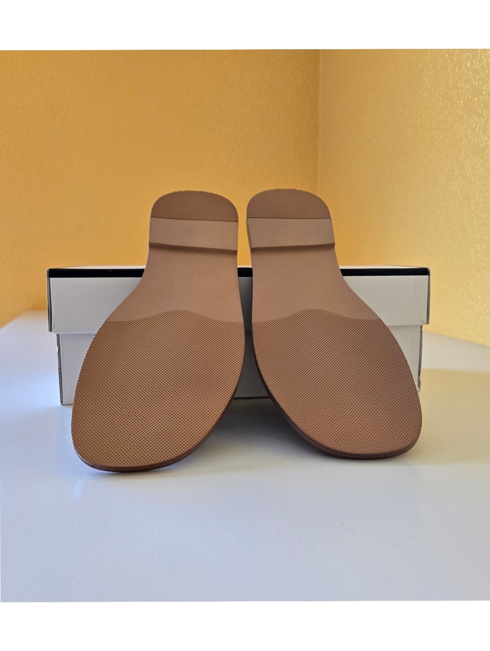Steve Madden Dakoda Sandals Women's Cognac Lea Leather Slip On Slides Size 8W - Picture 6 of 11